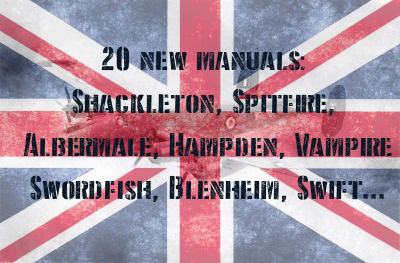 20 new manuals for British aircraft