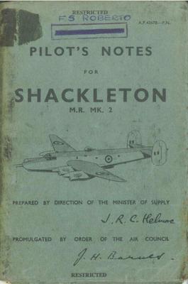 Pilot's Notes Shackleton