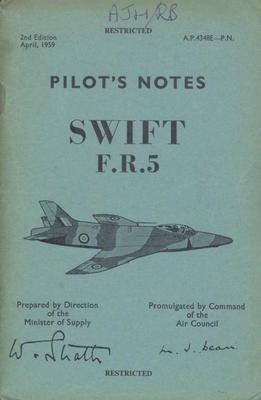 Pilot's Notes Swift FR5