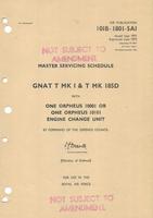A.P. 101B-1801-5AI - Master Servicing Schedule - Gnat T Mk I &amp; T MK 185D