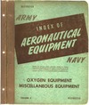 Army - Navy - Index of Aeronautical equipment volume 3 - Oxygen equipment - Miscellaneous equipment