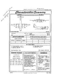 2840 YC-97J Stratofreighter Characteristics Summary - 4 September 1956 (Yip)