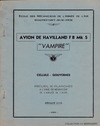 Avion De Havilland Vampire FB5 Cellule et gouvernes