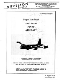Navweps 01-75EDA-1 Flight Handbook P2V-5F Aircraft