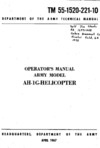 2645 TM 55-1520-221-10 Operators Manual Army Model AH-1G Helicopter