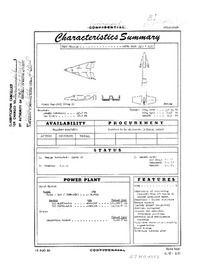 2890 X-20 Dynasoar Characteristics Summary - 16 August 1960