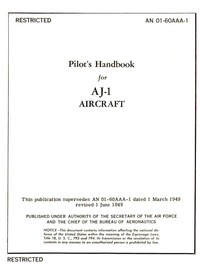 AN 01-60AAA-1 Pilot&#039;s Handbook for AJ-1 Aircraft