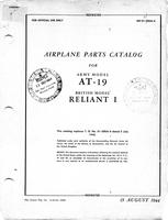 AN 01-50KA-4 Airplanes parts catalog for AT-19 - Reliant I