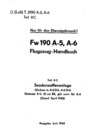 D.(Luft) T.2190 A-5/A6 Teil 8C FW 190 A-5/A-6 Flugzeug Handbuch - Teil 8C Sonderwaffenanlage