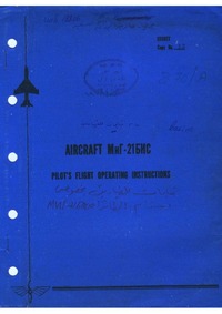 Mig 21Bis Pilot`s Flight Operating Instructions