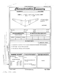4090 YB-35B Characteristics Summary - 14 October 1949