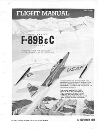 T.O. 1F-89B-1 Flight Manual F-89B &amp; C Aircraft