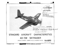 AD-5W Skyraider Standard Aircraft Characteristics - 1 February 1956