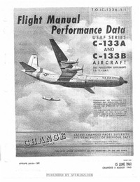 T.O. 1C-133A-1-1 Flight Manual Performance Data C-133A and C-133B Aircraft