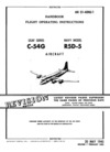 3258 AN 01-40NU-1 Handbook Flight Operating Instructions USAF series C-54G and Navy Model R5-D5 aircraft