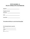 4155 Pitts Model 12 Pilot Operating Handbook