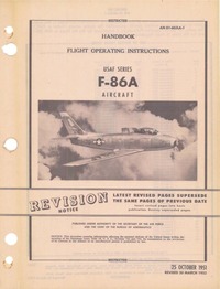 AN 01-60JLA-1 Handbook Flight operating instructions F-86A