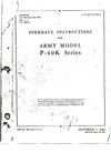 T.O. 01-25CK-3 Overhaul Instructions for Army Model P-40K series