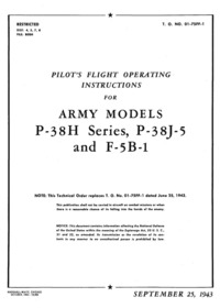 T.O. 01-75FF-1 - Pilot&#039;s Flight Operating Instructions for Army Models P-38H Series