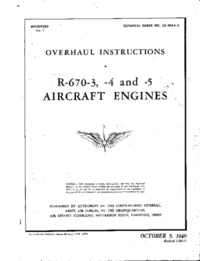 T.O. 02-40AA-3 - Overhaul Instructions R-670-3,-4 and -5