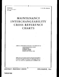 T.O. 00-25-29 Maintenance Interchangeability cross reference charts