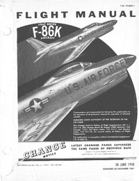 T.O. 1F-86K-1 Flight Manual F-86K