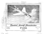 F-105A Thunderchief (J71 Engine) Standard Aircraft Characteristics - 12 January 1954