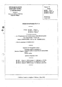 Fiche de Navigabilite N19 - MS760 Paris I - Ia - II