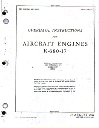 AN 02-15AC-3 Overhaul Instructions for Aircraft Engines R-680-17