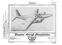 F-89F Scorpion Standard Aircraft Characteristics - 24 March 1952