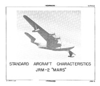JRM-2 Mars Standard Aircraft Characteristics - 15 August 1948