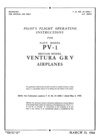 T.O. No 01-55EC-1 - A.P. 2001E Pilot&#039;s Flight Operating Instructions for Navy Model PV-1 and Ventura GRV Airplanes