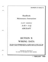 Navweps 01-40ALF-2 Handbook Maintenance Instructions A-1H - A-1J - Section X - Wiring Data
