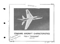 F8U-1 Crusader Standard Aircraft Characteristics - 15 April 1957 (Revised)