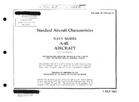 A-4E Skyhawk Standard Aircraft Characteristics - 1 July 1967