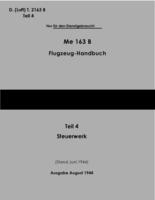 D.T.2163B ME 163B Flugzeug Handbuch - Teil 4 - Steuerwerk - ME 163B Aircraft manual - Part 4 - Controls