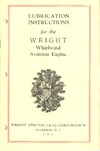 Lubrification instructions for the Wright Whirlwind Aviation engine