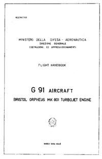 Flight Handbook G 91 Aircraft