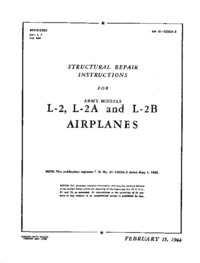 AN 01-135DA-3 Structural Repair Instructions for L-2,L-2A and L-2B airplanes