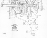 Wright Whirlwind Aviation Engine - Models J-5A. -B. -C - Assembly Drawing