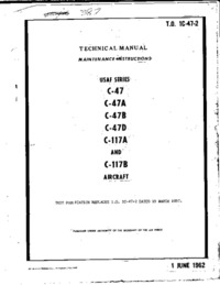 T.O. 1C-47-2 Maintenance Instructions C-47 and C-117 aircraft