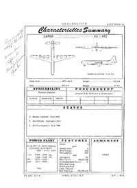 3108 XC-99 Characteristics Summary - 22 December 1949 (Yip)