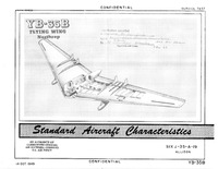 4091 YB-35B Flying Wing Standard Aircraft Characteristics - 14 October 1949