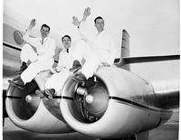 Publicity:  Jetliner Crew in New York, New York Bureau neg.