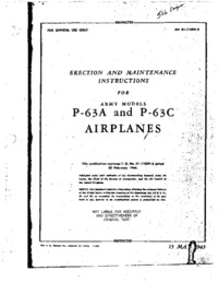 AN 01-110FP-2 Erection and Maintenance Instructions for P-63A and P-63C Airplanes