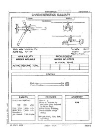 3692 XHCH-1 Characteristics Summary - 30 April 1956