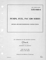 A.P. 113E-0441-6 Pumps, Fuel, PAC 1200 Series - Repair and reconditioning series