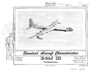 B-36J-III Peacemaker Standard Aircraft Characteristics - 3 October 1955