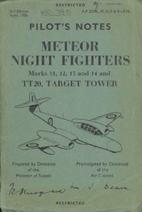 A.P. 2210L,N,N,P &amp; V Pilot&#039;s Notes Meteor Night Fighters