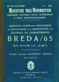C.A. 384 Istruzioni e norme per il montamento la regolazione e la manutenzione del Breda/65 con motore IF-K-14